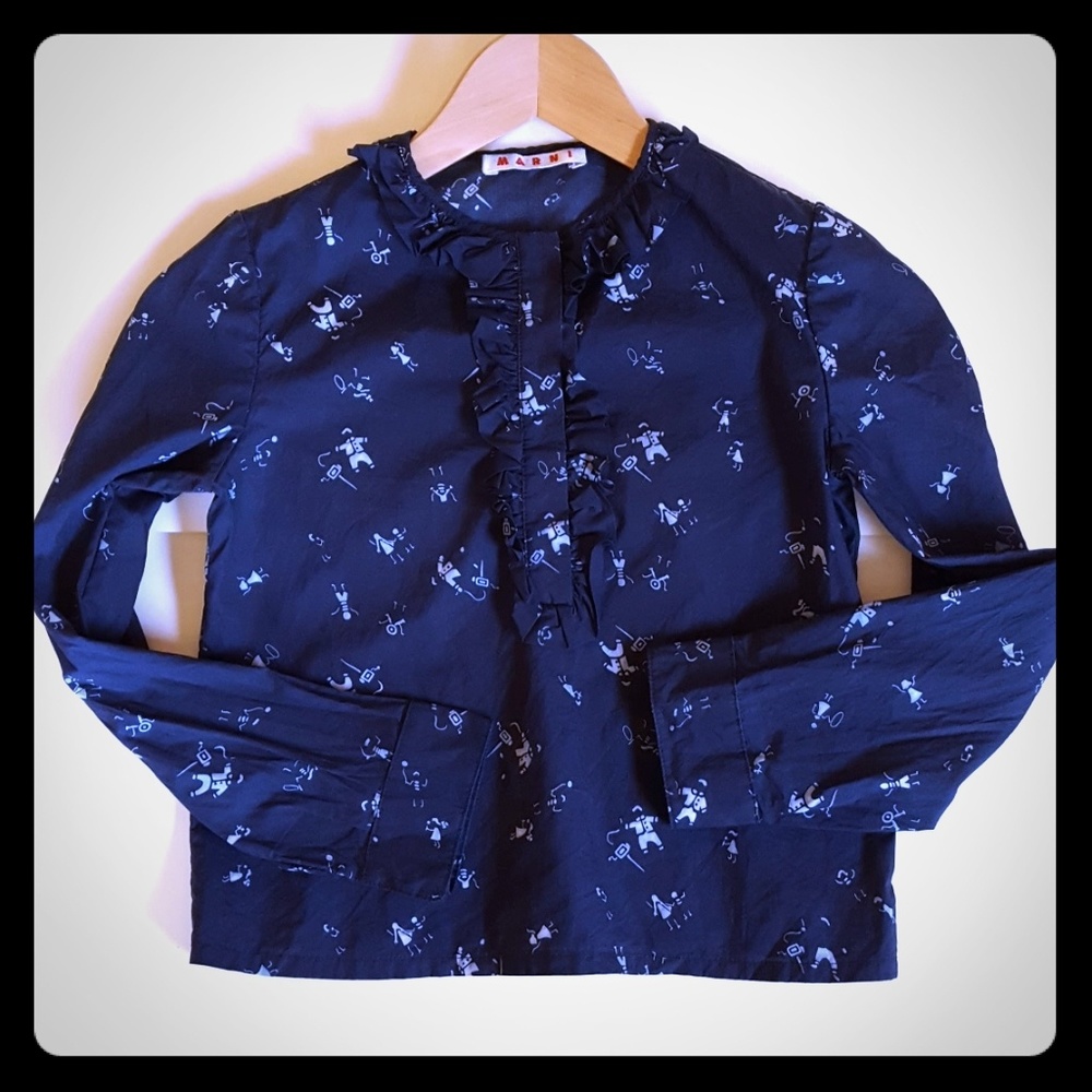 MARNI kids print blouse